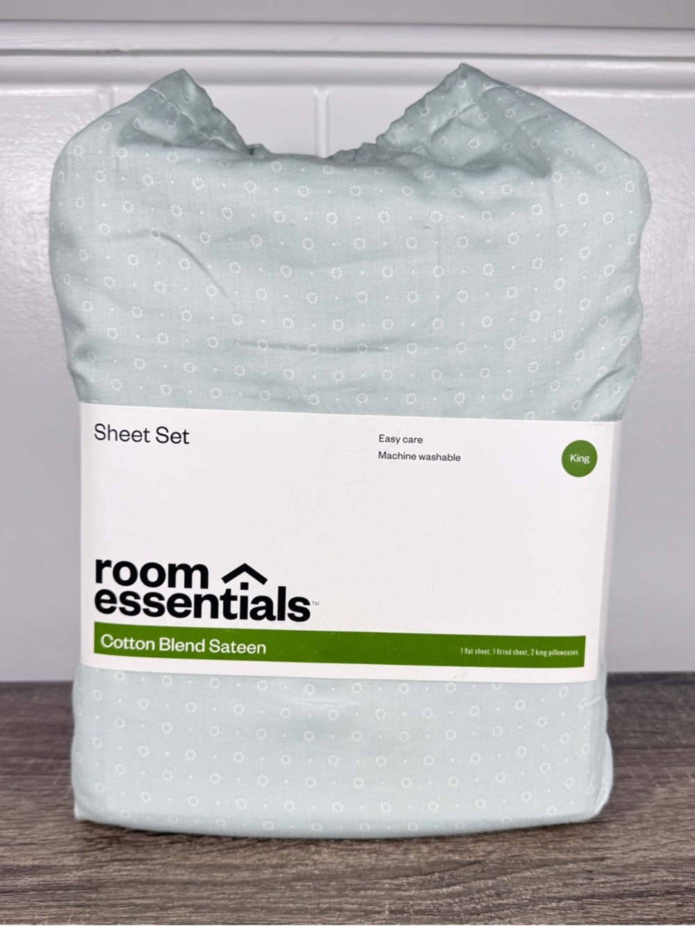 NEW Target Room Essentials Cotton Blend Sateen King Bed Sheets